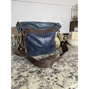Hobo International Leather Shoulder Bag, Navy